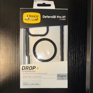 OtterBox Defender Pro XT Black Case for iPhone 16 Pro Max